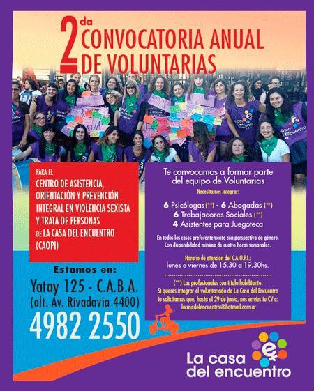 Que sus gritos no te callen... pedí ayuda